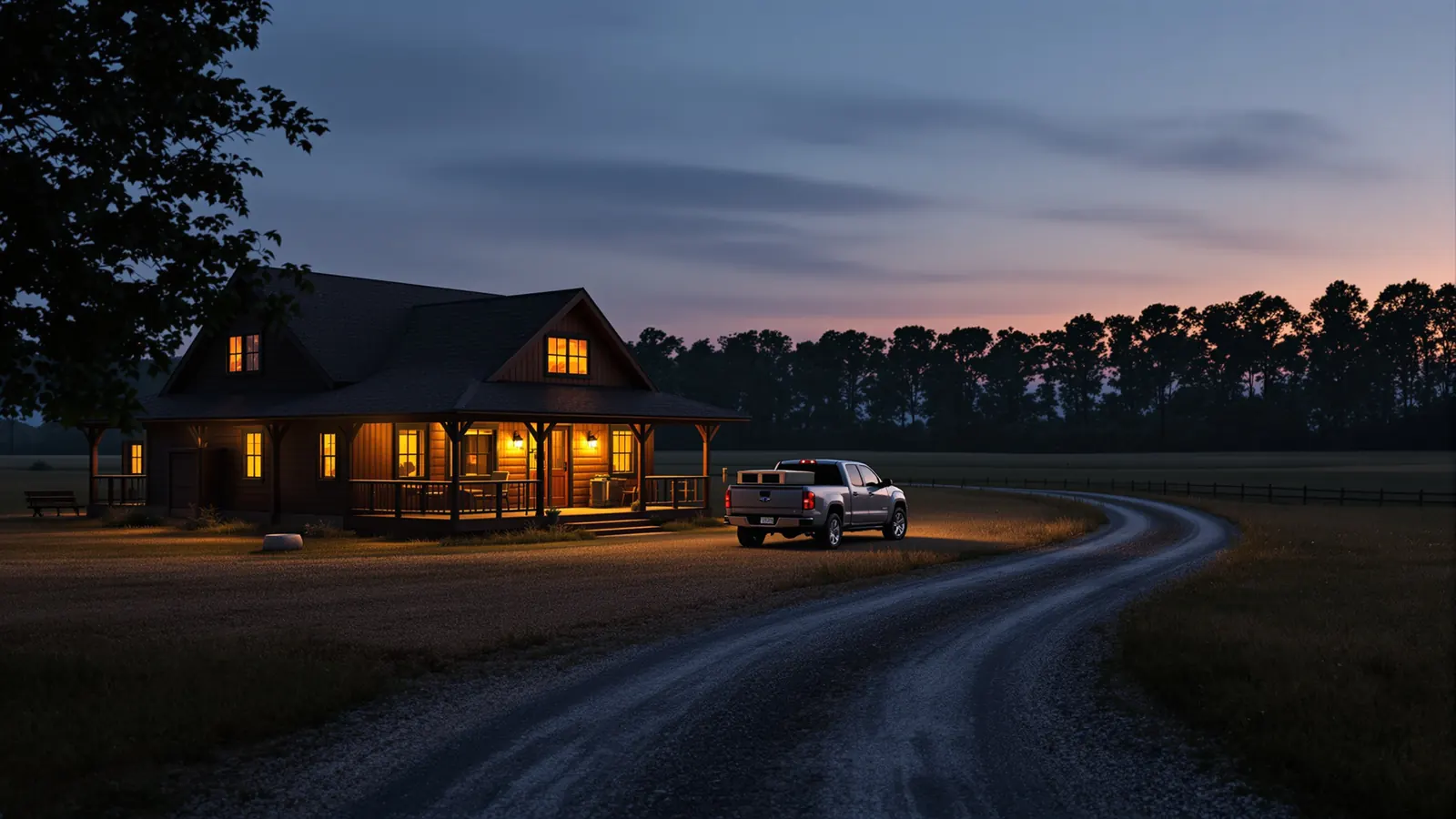Hunting lodge at dusk, the kind of storefront that benefits from google business profile optimization